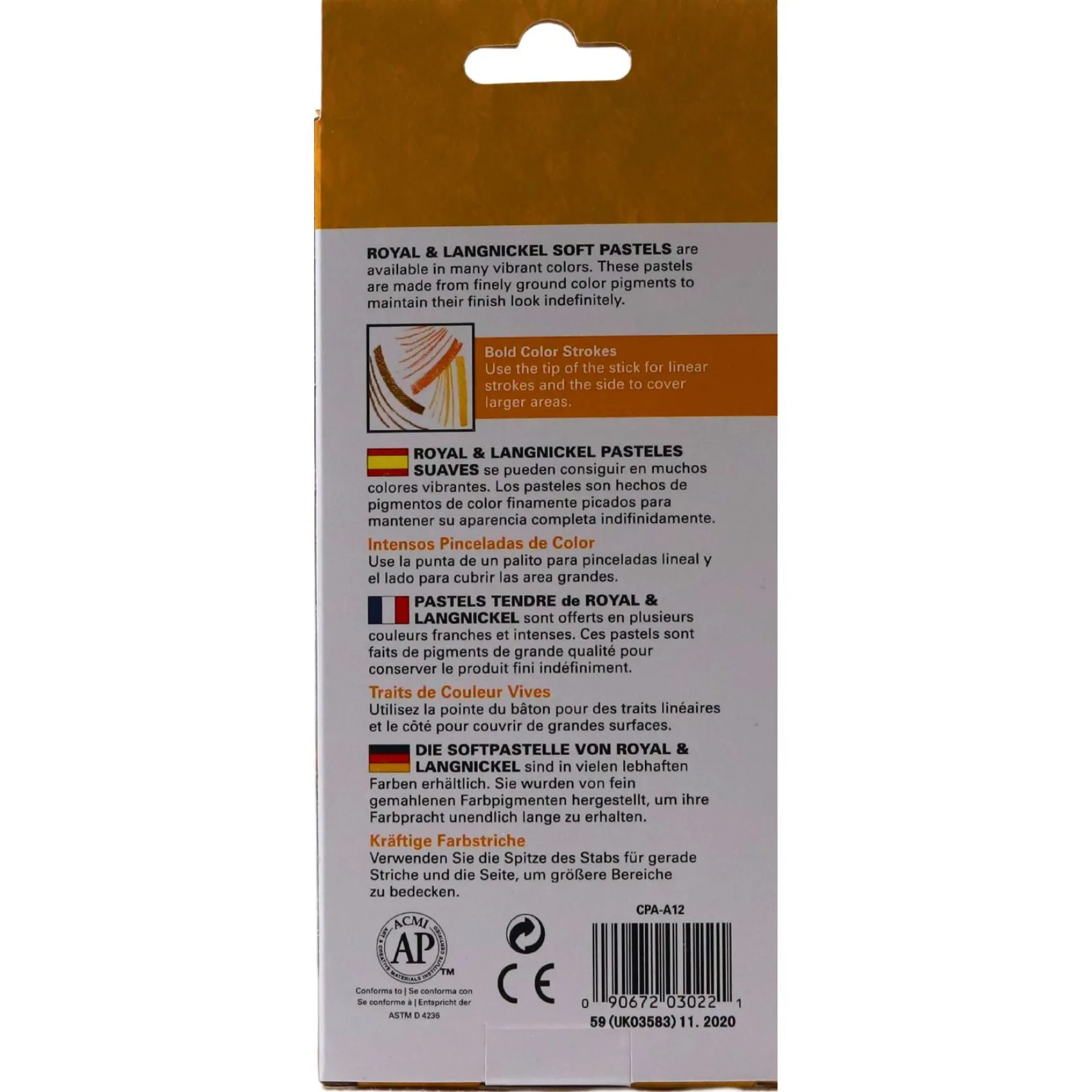 ■ Artist Pastel Box 12 Soft Pastels - Assorted Colours