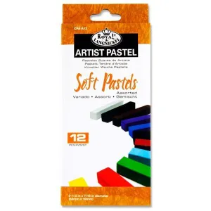 ■ Artist Pastel Box 12 Soft Pastels - Assorted Colours