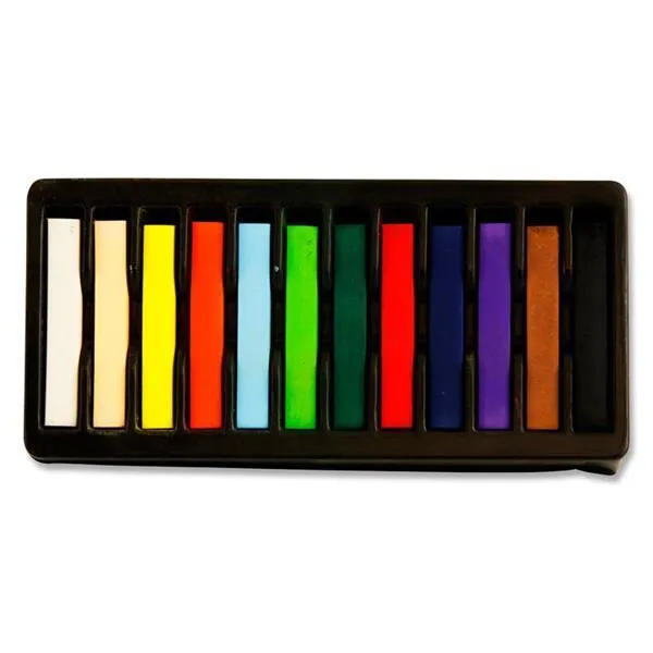 ■ Artist Pastel Box 12 Soft Pastels - Assorted Colours