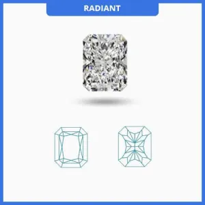 0.95CT I-J/VS Radiant Cut Diamond MDL#D9264-9