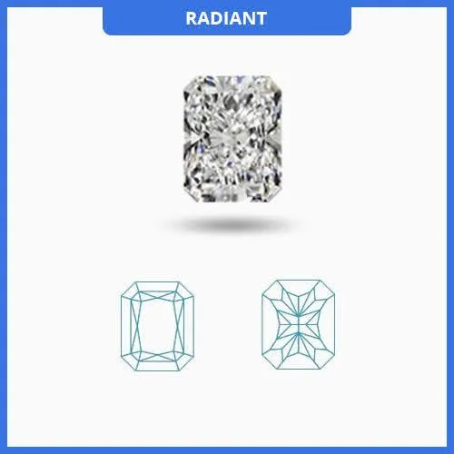 0.95CT I-J/VS Radiant Cut Diamond MDL#D9264-9