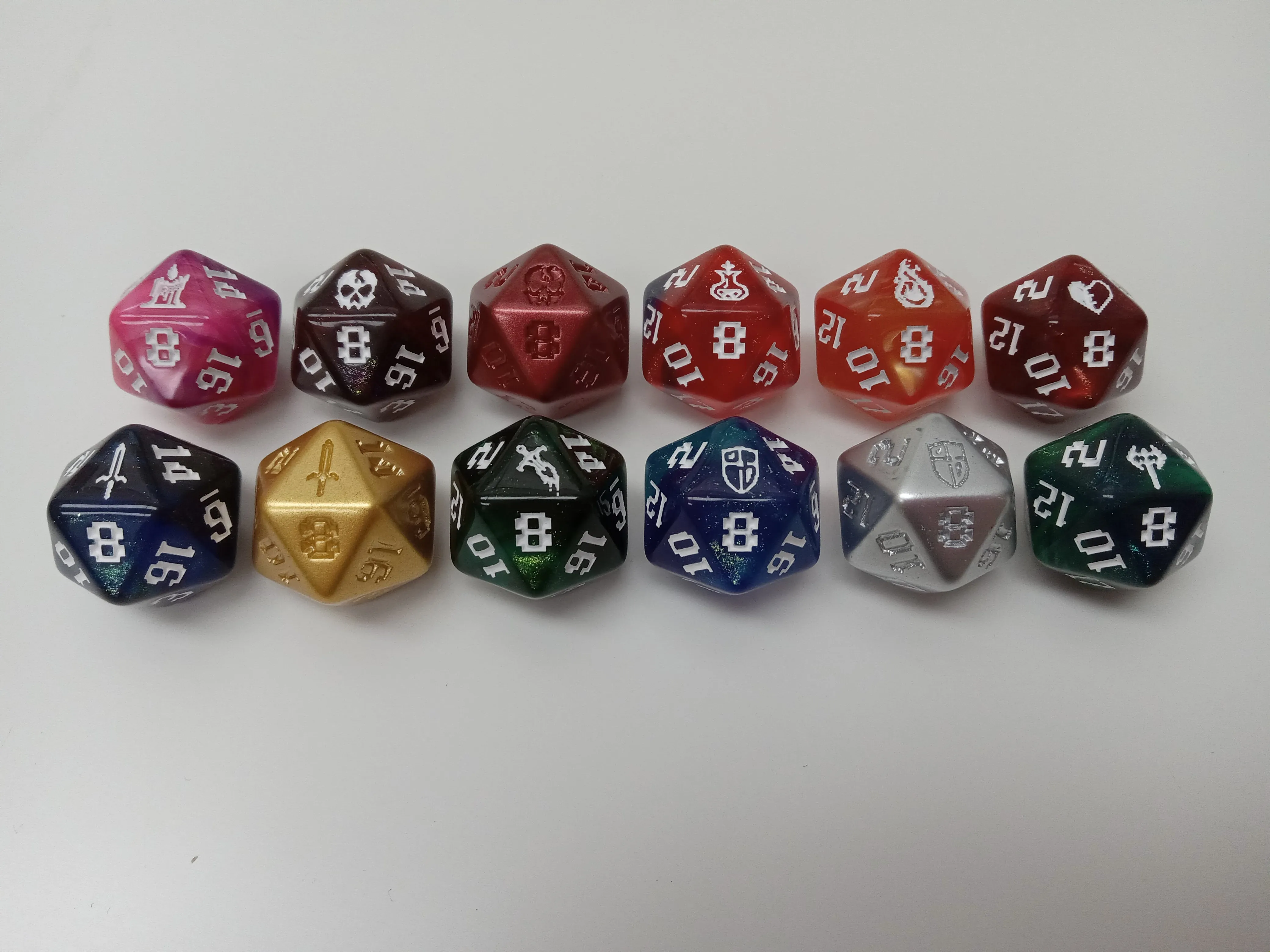 1UP Dice 12d20 Set