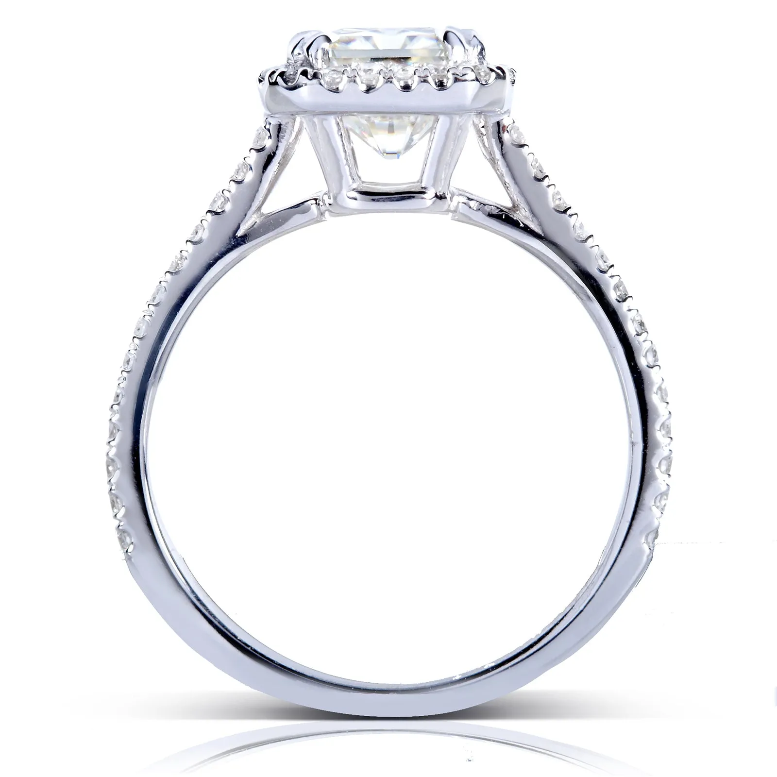 2-2/5ct.tw Original Radiant 8x6 Halo Bridal Stack
