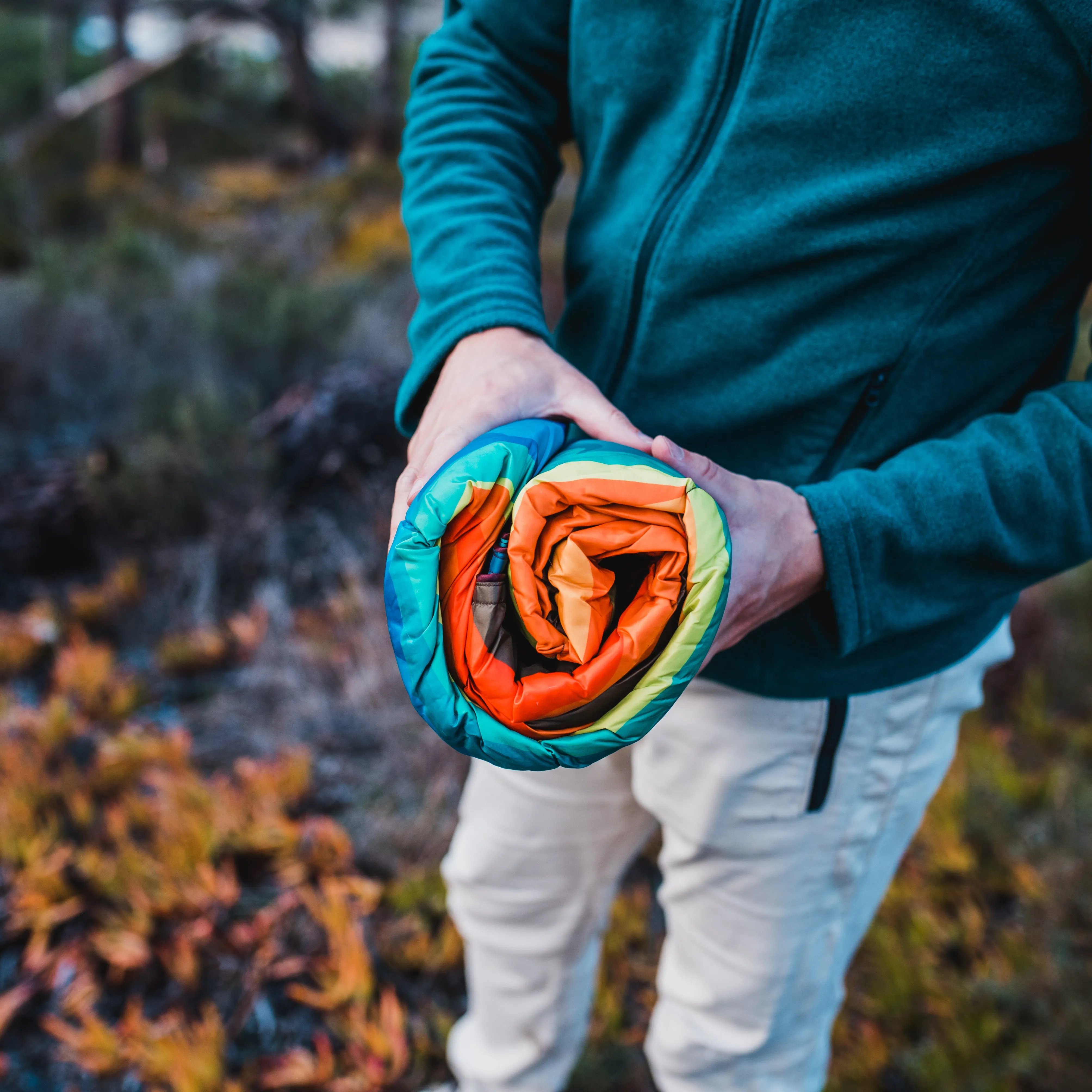 4Monster Down Puffy Camping Travel Blanket - Yellowstone National Park
