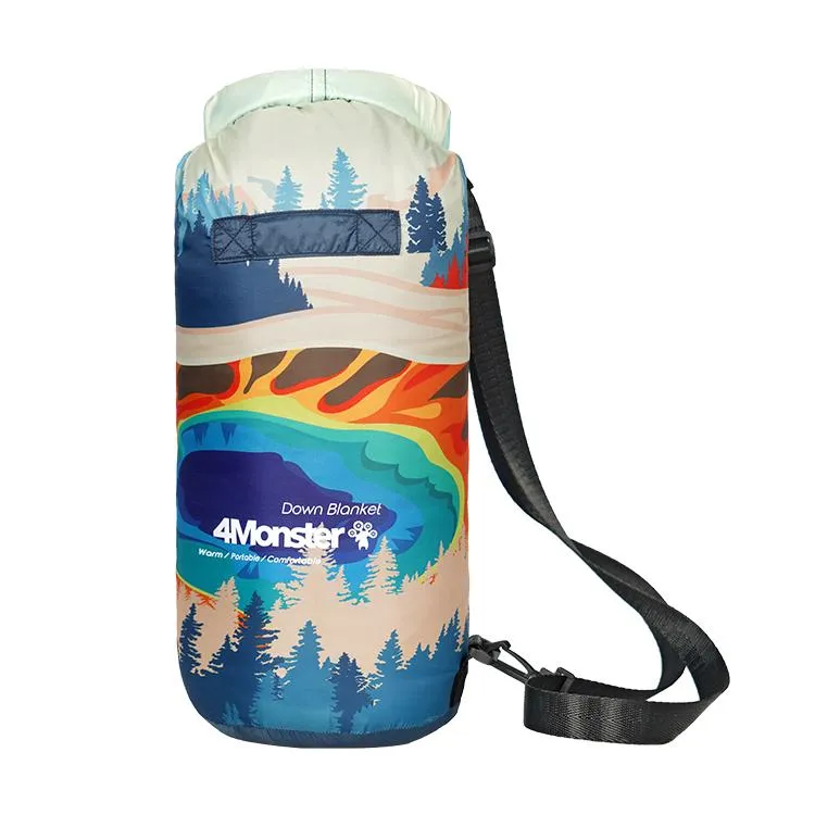 4Monster Down Puffy Camping Travel Blanket - Yellowstone National Park