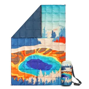 4Monster Down Puffy Camping Travel Blanket - Yellowstone National Park