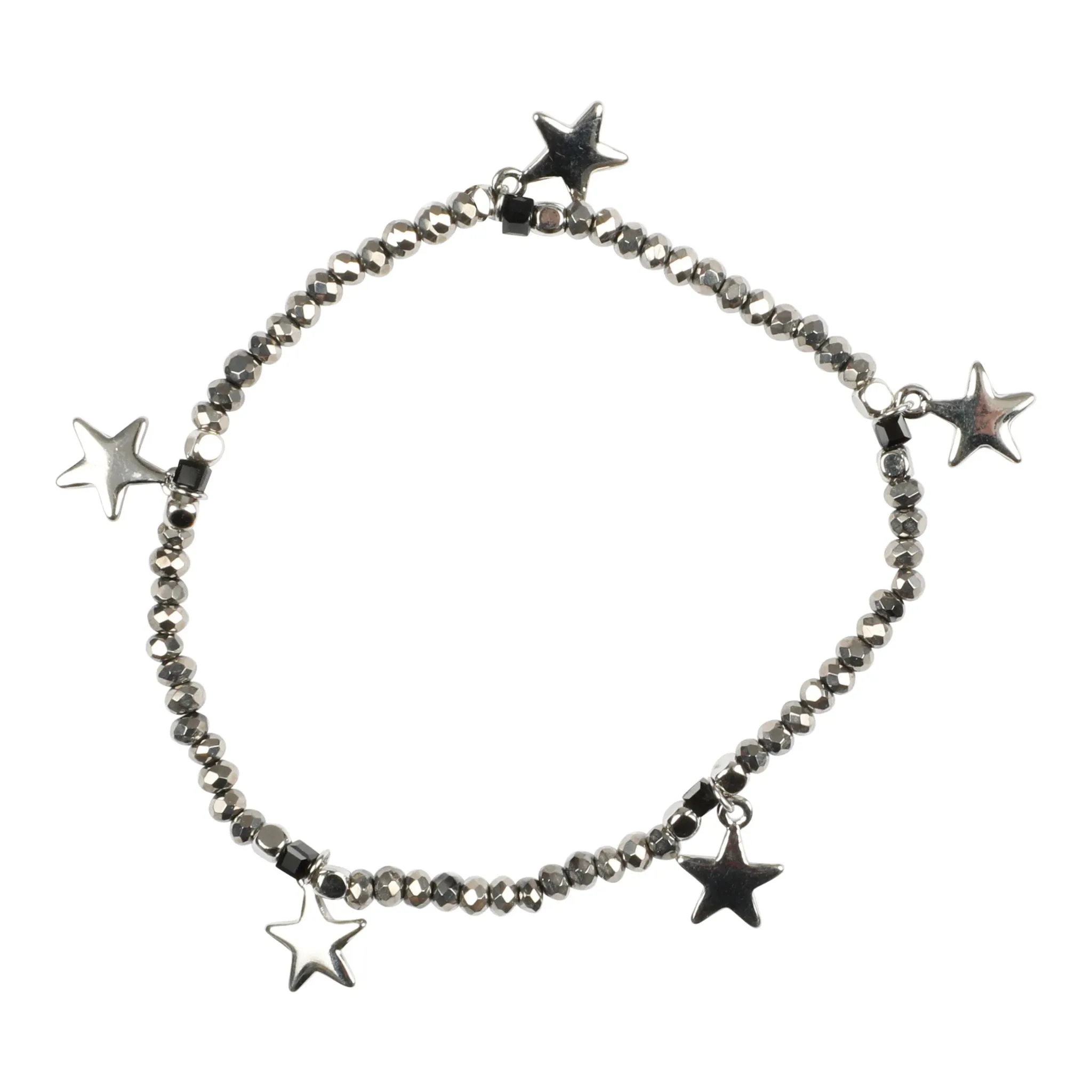 5 Star Beaded Stretch Bracelet