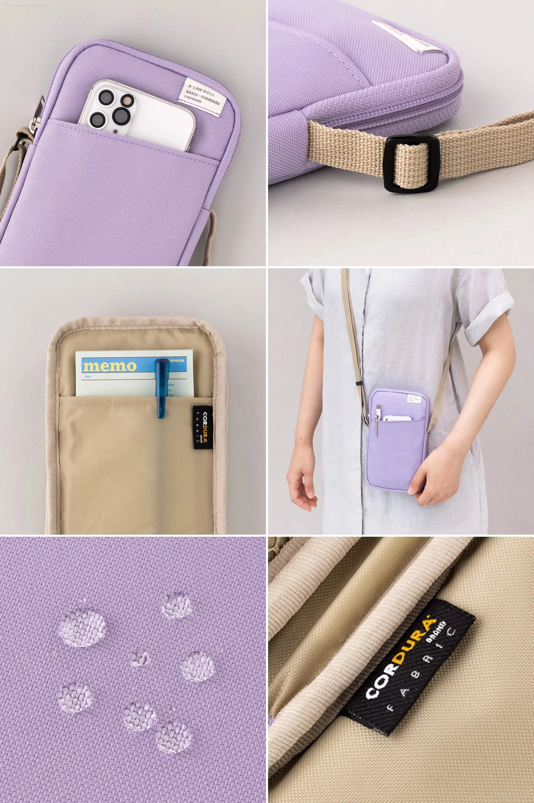A Low Hill Cordura Pocket Mobile Bag [6colors]
