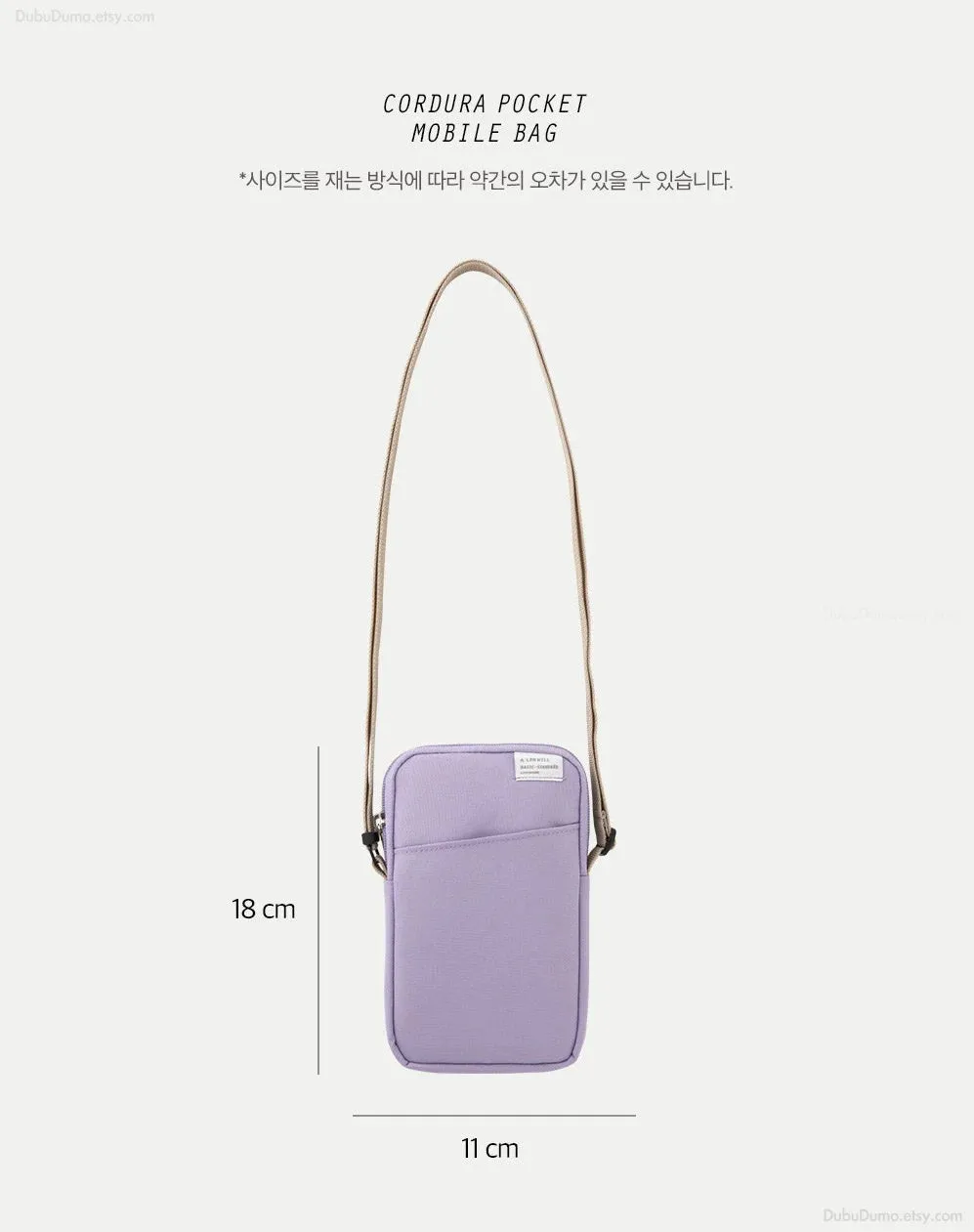 A Low Hill Cordura Pocket Mobile Bag [6colors]