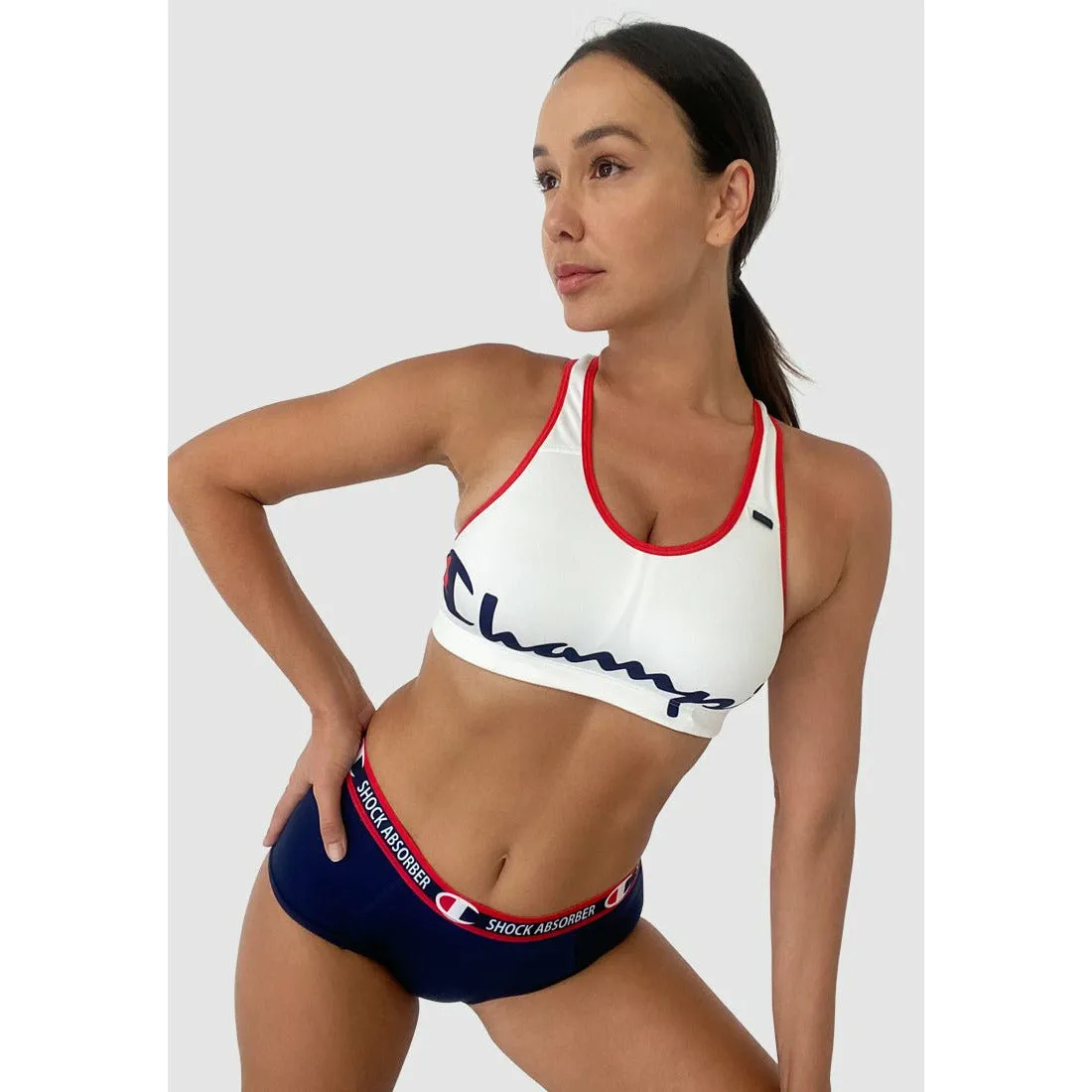 Active Wirefree Racerback Crop Top Sports Bra