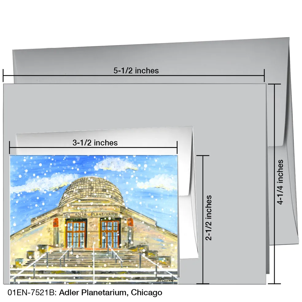 Adler Planetarium, Chicago, Greeting Card (7521B)