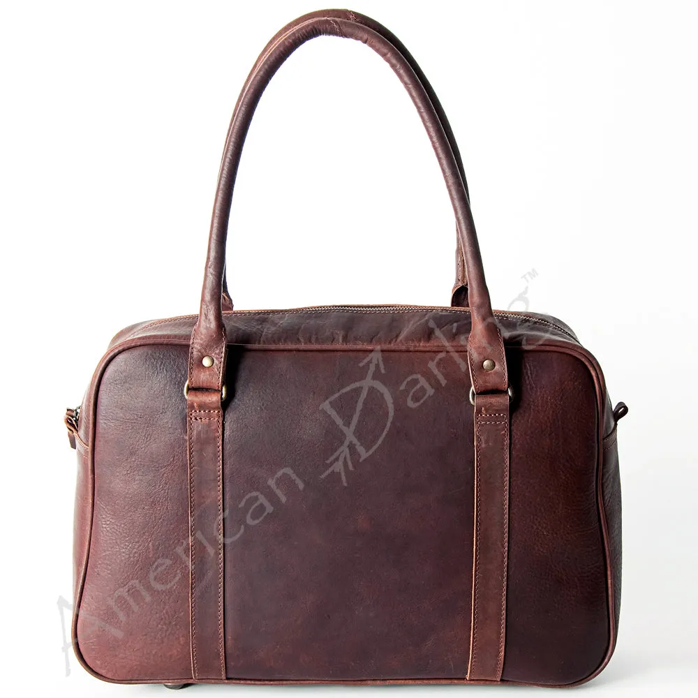 American Darling ADBGZ424 Briefcase Genuine Leather Women Bag Western Handbag Purse