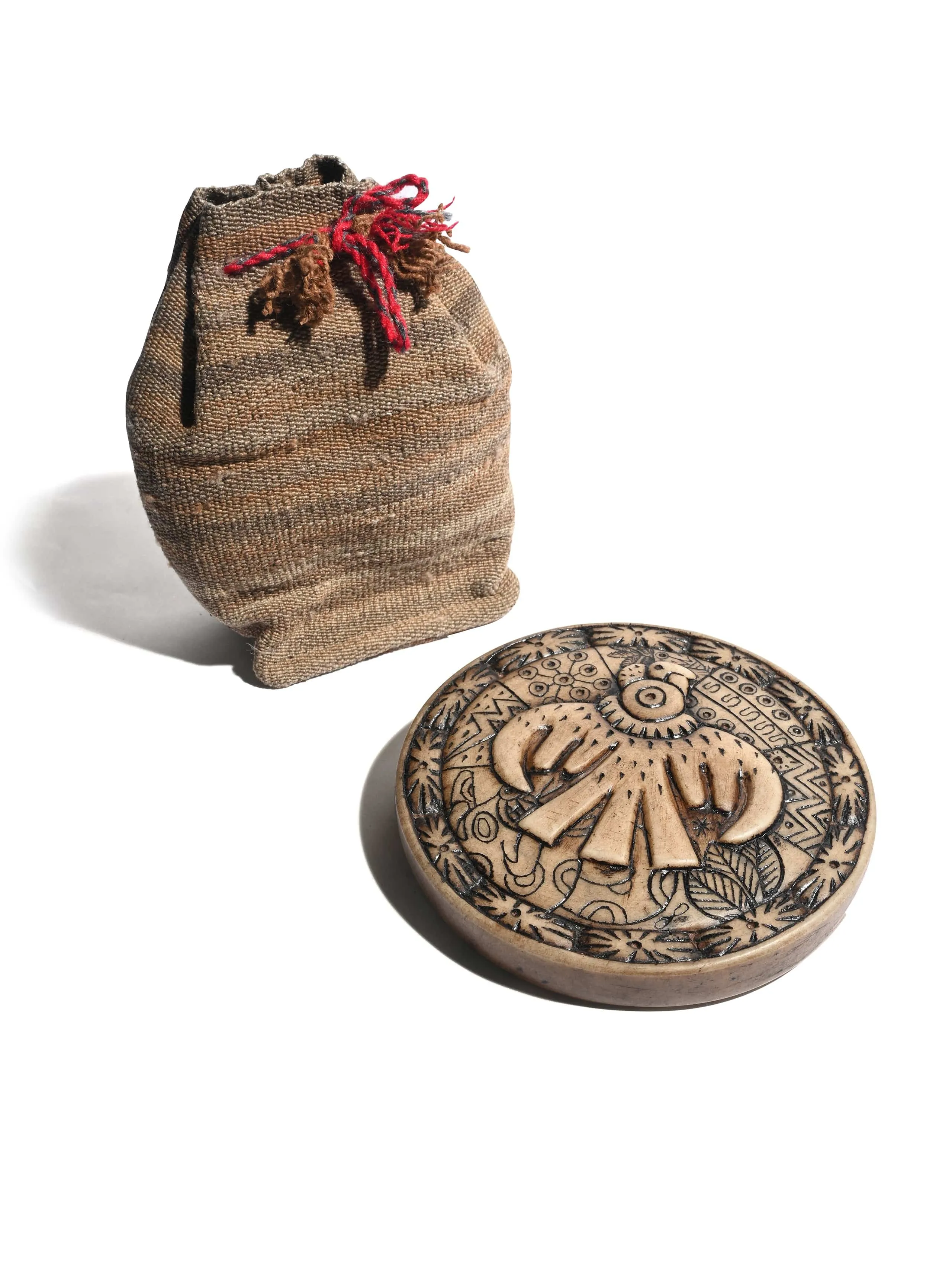 Andean Symbology Tile - Condor - Round