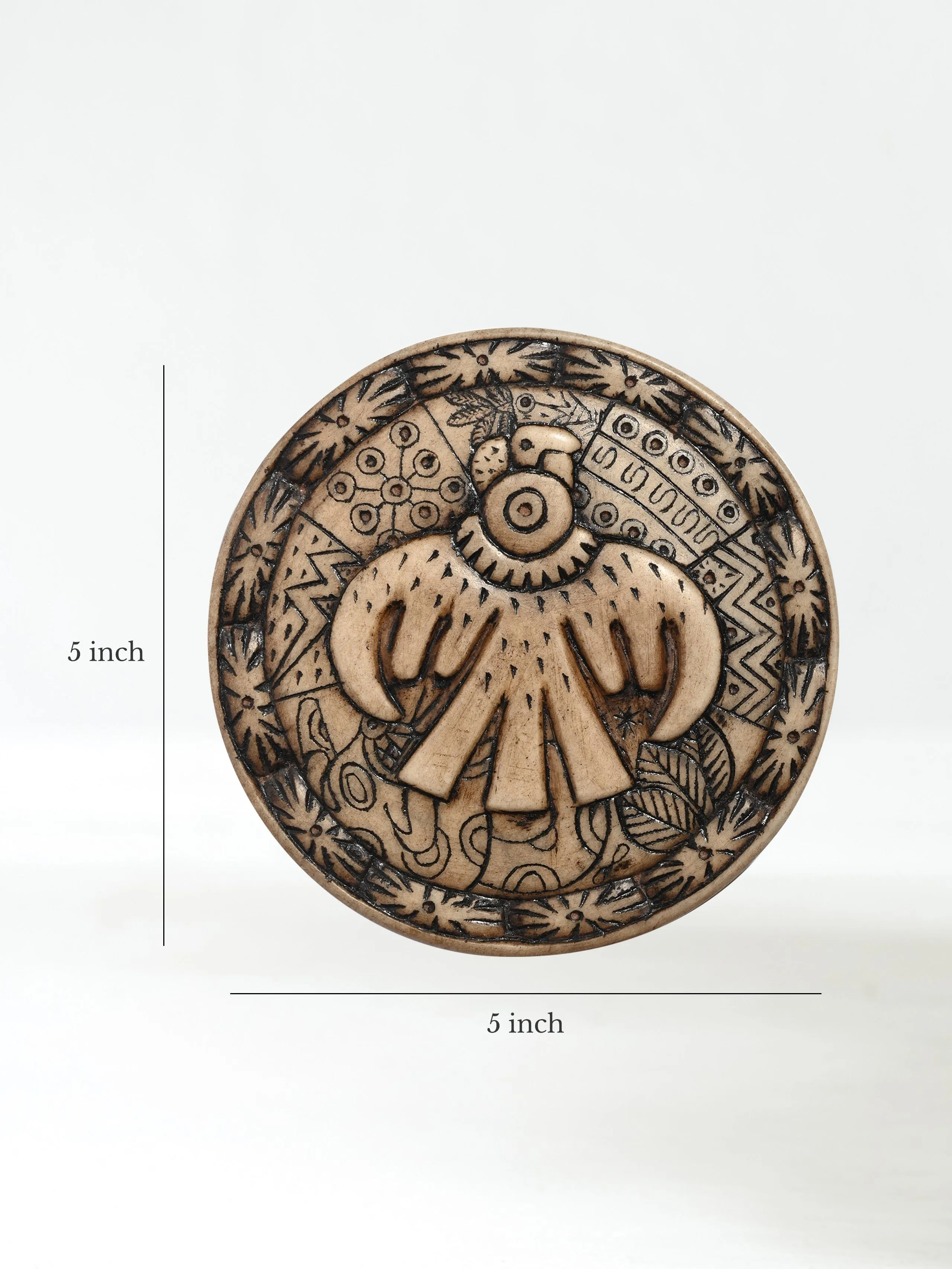 Andean Symbology Tile - Condor - Round