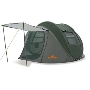 ASFANES Easy Pop Up Tent,4 Person Waterproof Tent Automatic