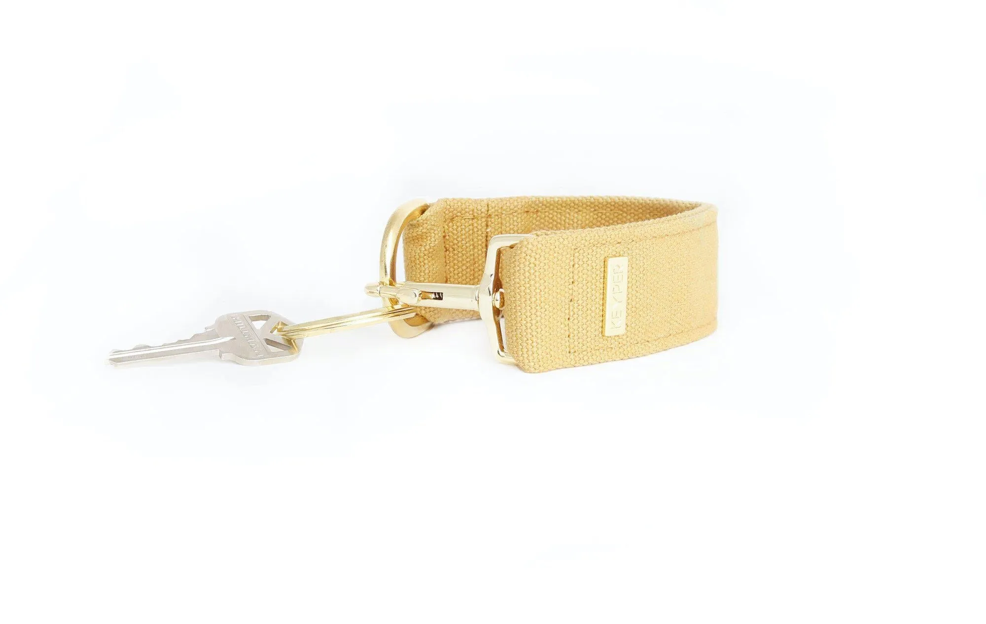 Beige CLASSIC CANVAS KEYPIT Set • Wristlet