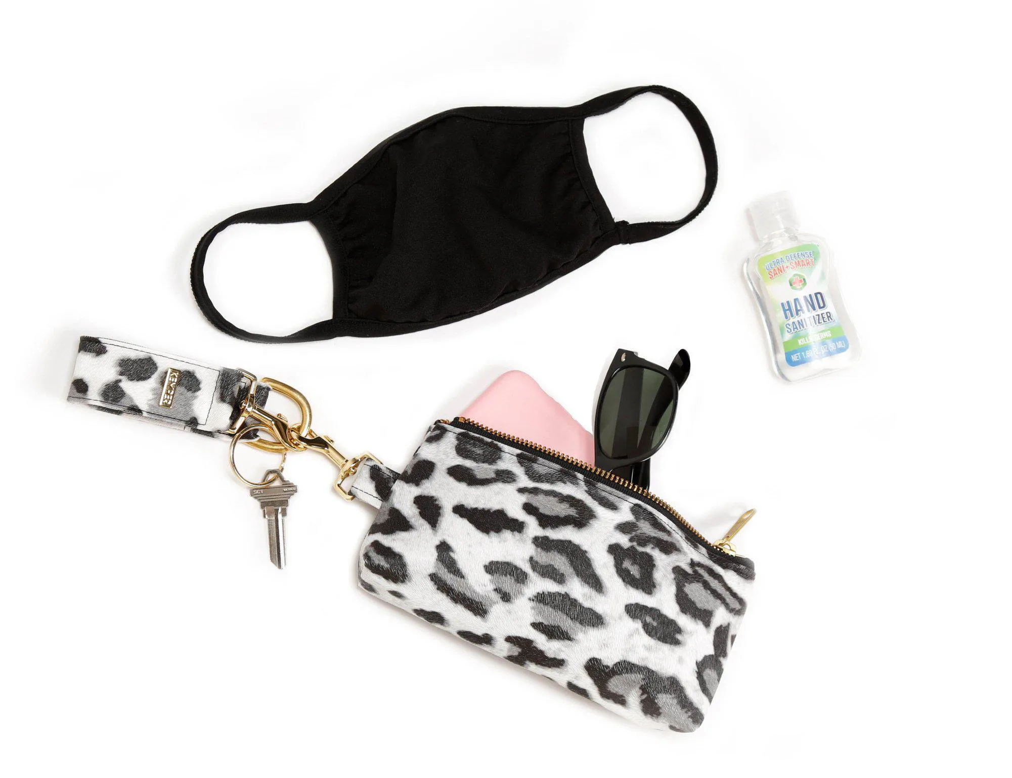 Beige CLASSIC CANVAS KEYPIT Set • Wristlet
