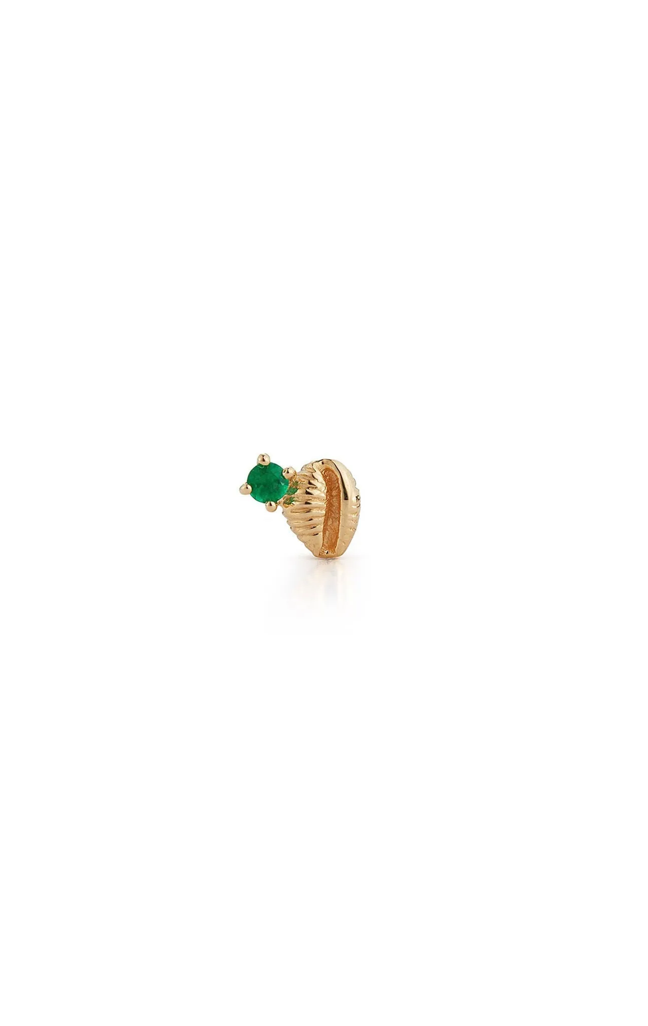 Bitsy Bean Stud With Emerald - Open