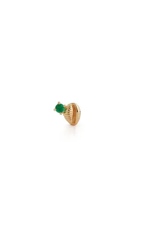 Bitsy Bean Stud With Emerald - Open
