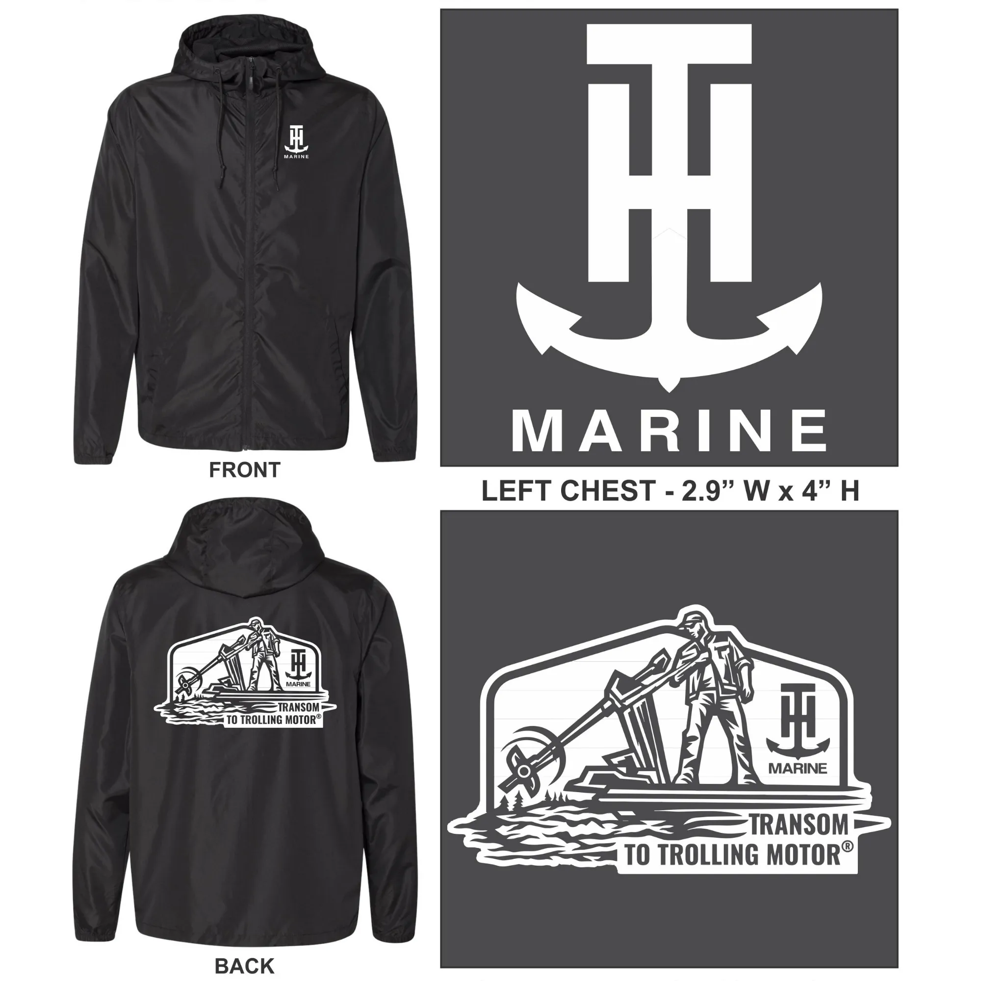 Black LIGHTWEIGHT WINDBREAKER JACKET