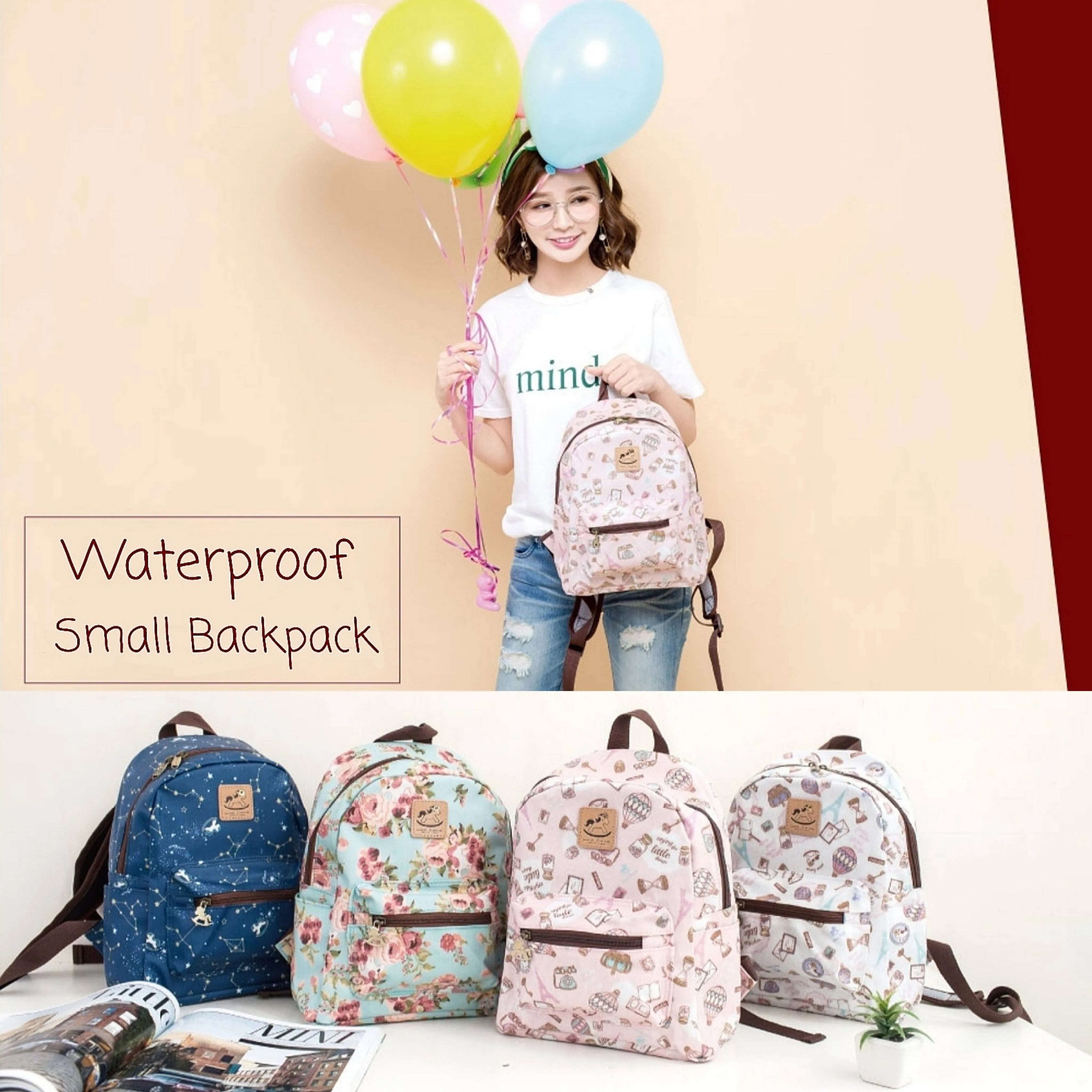 Blue London Small Backpack