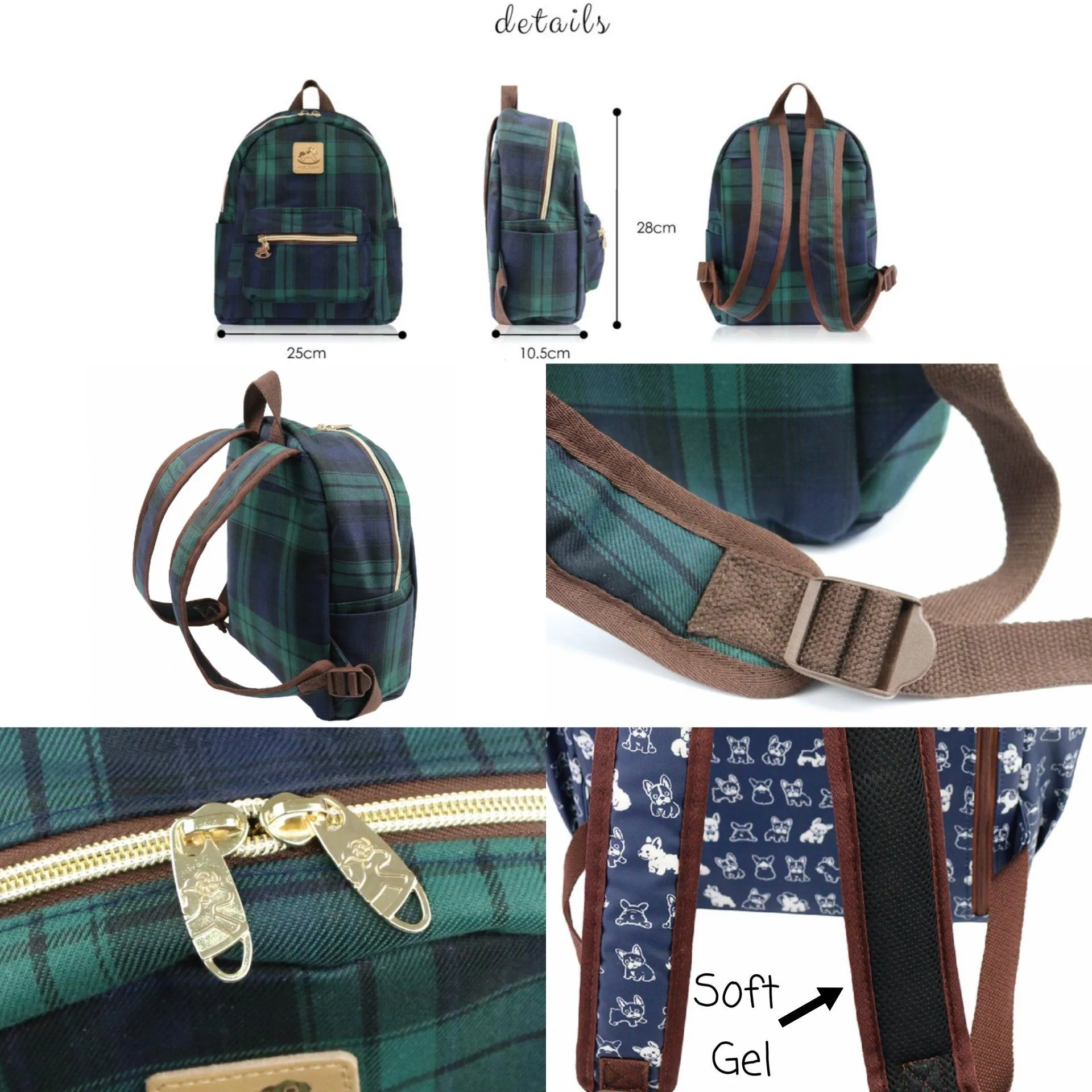 Blue London Small Backpack