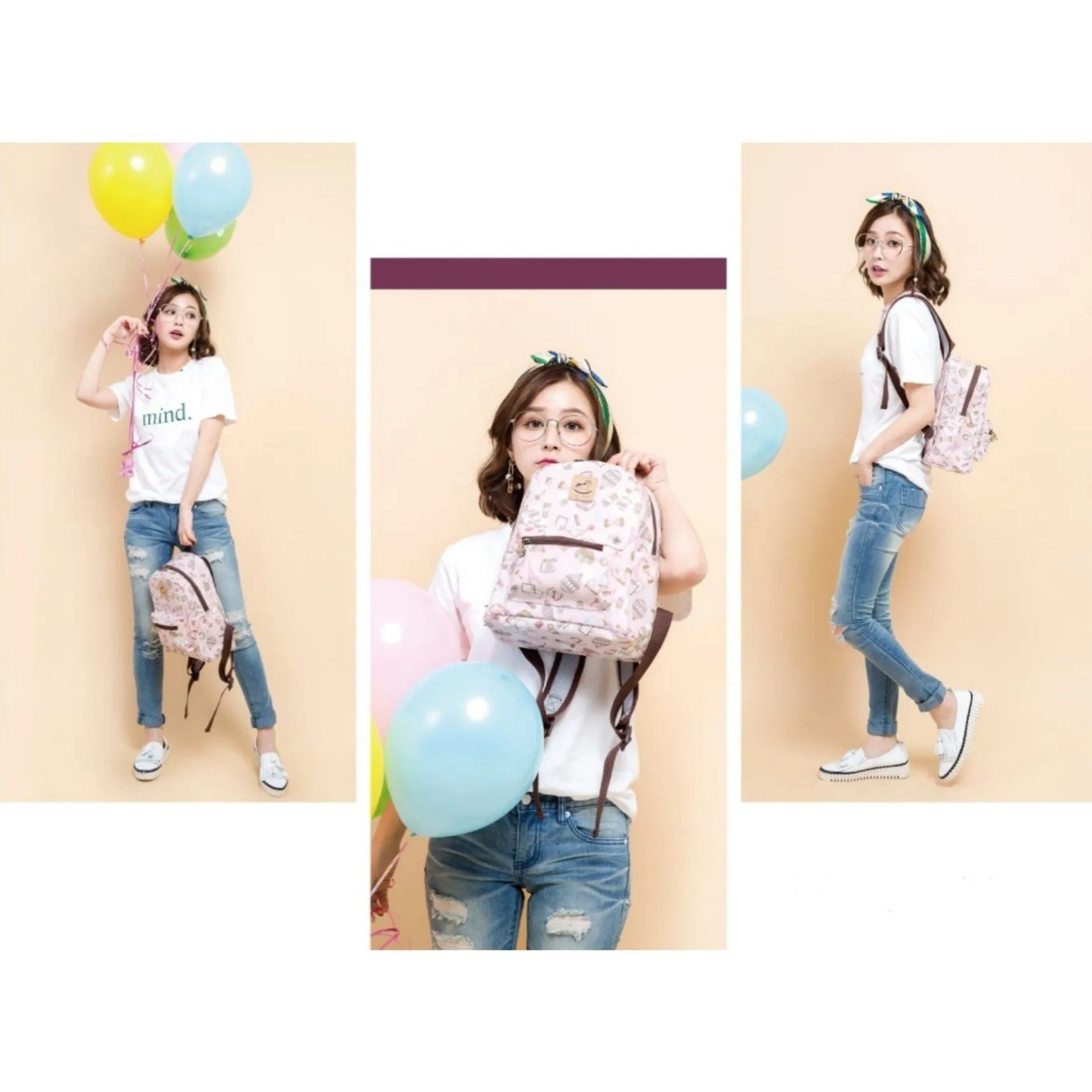 Blue London Small Backpack