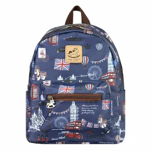Blue London Small Backpack