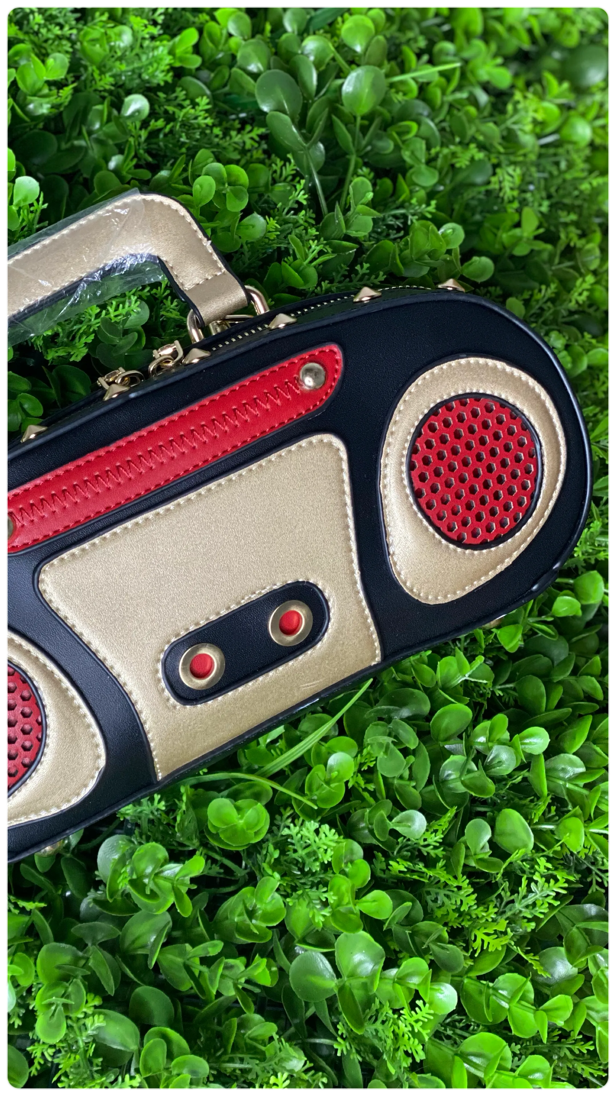 Boombox Shape Clutch