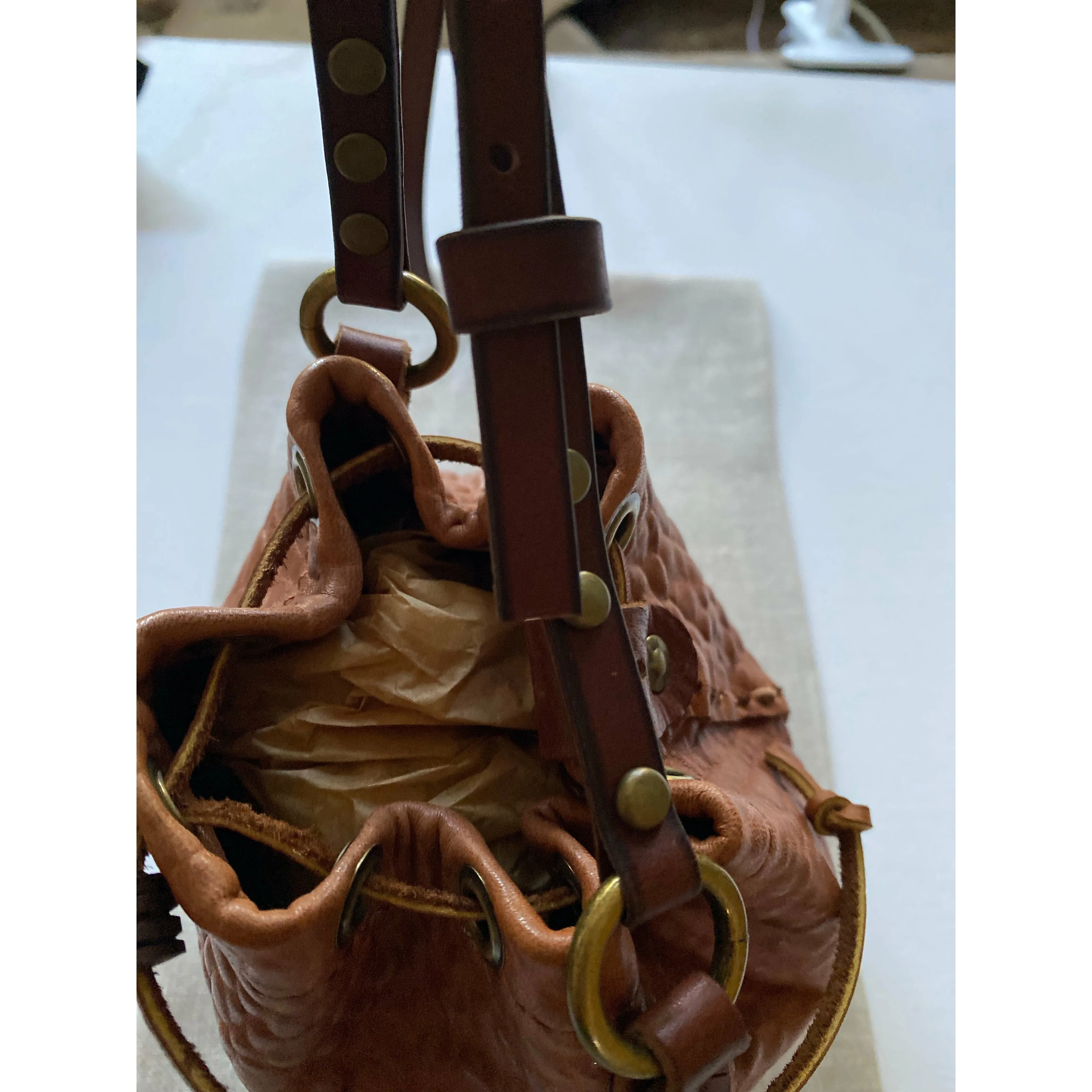 Bucket leather Bag