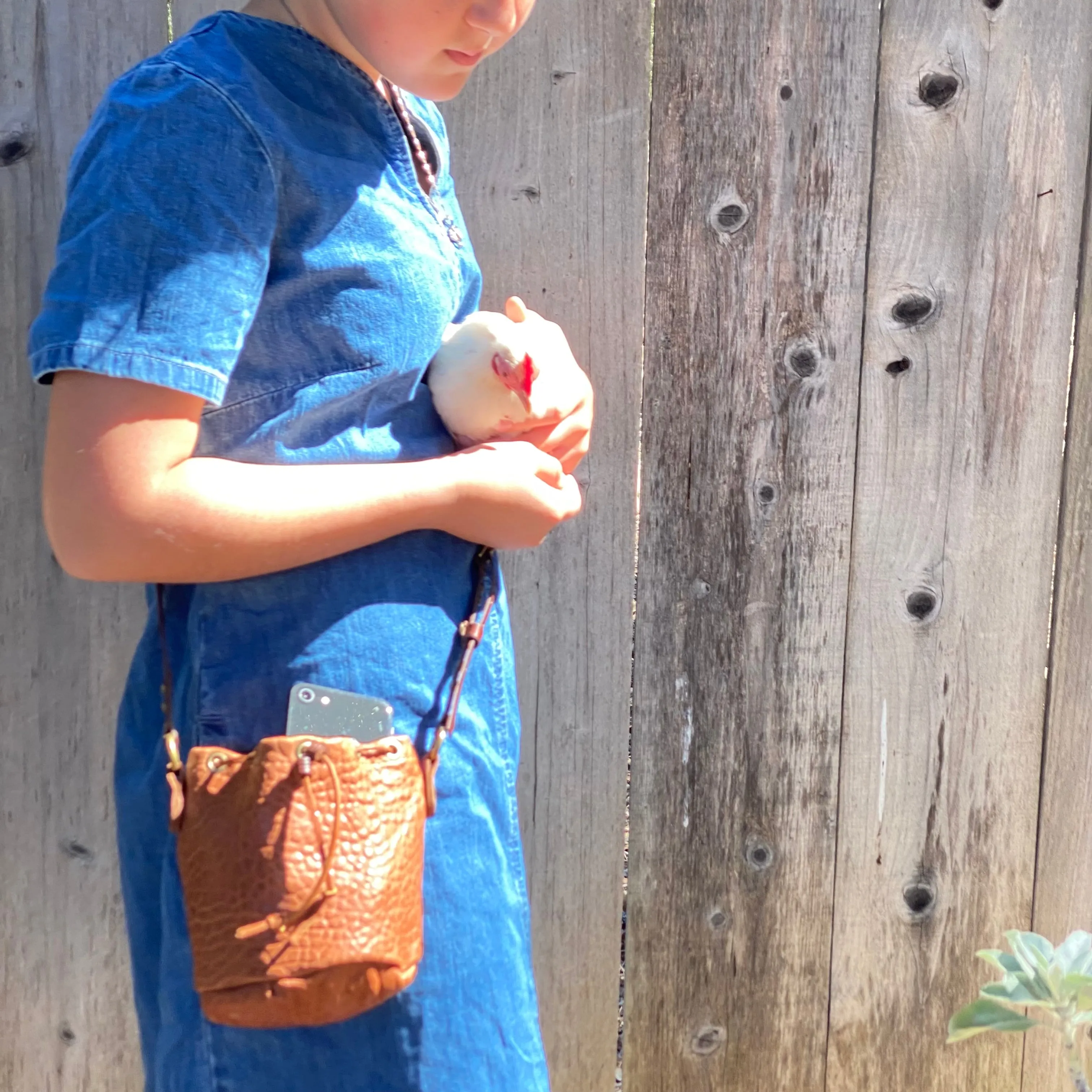 Bucket leather Bag