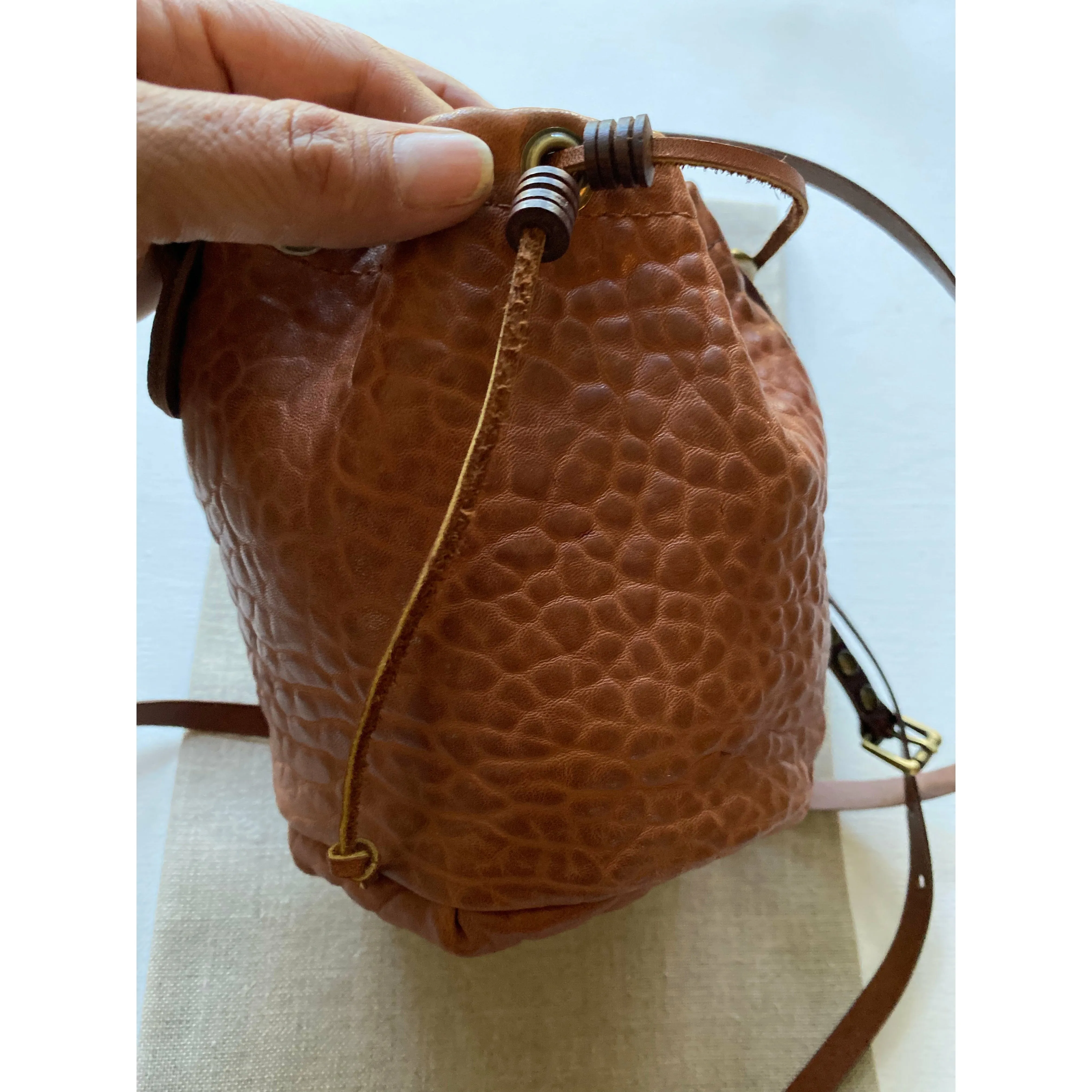 Bucket leather Bag