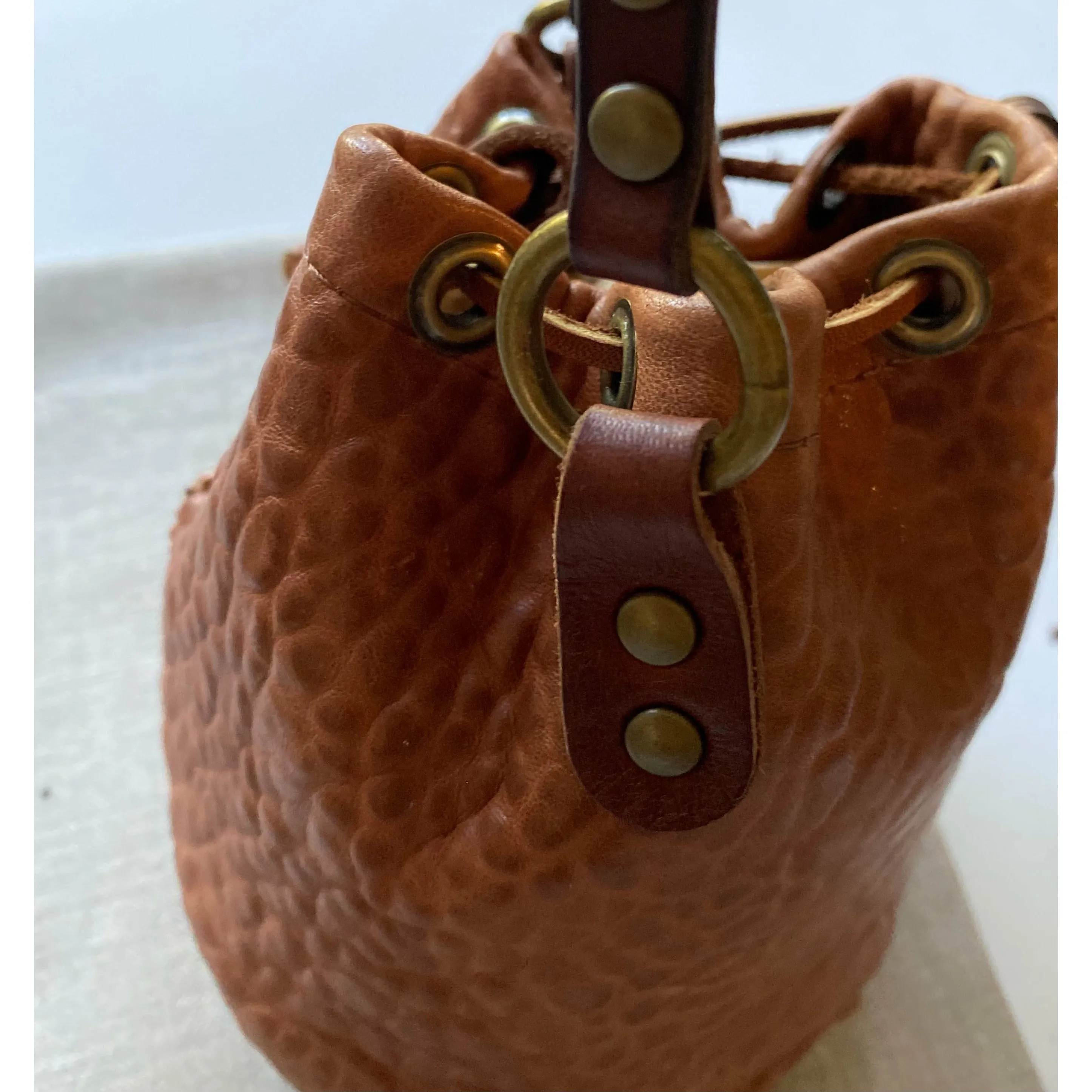 Bucket leather Bag