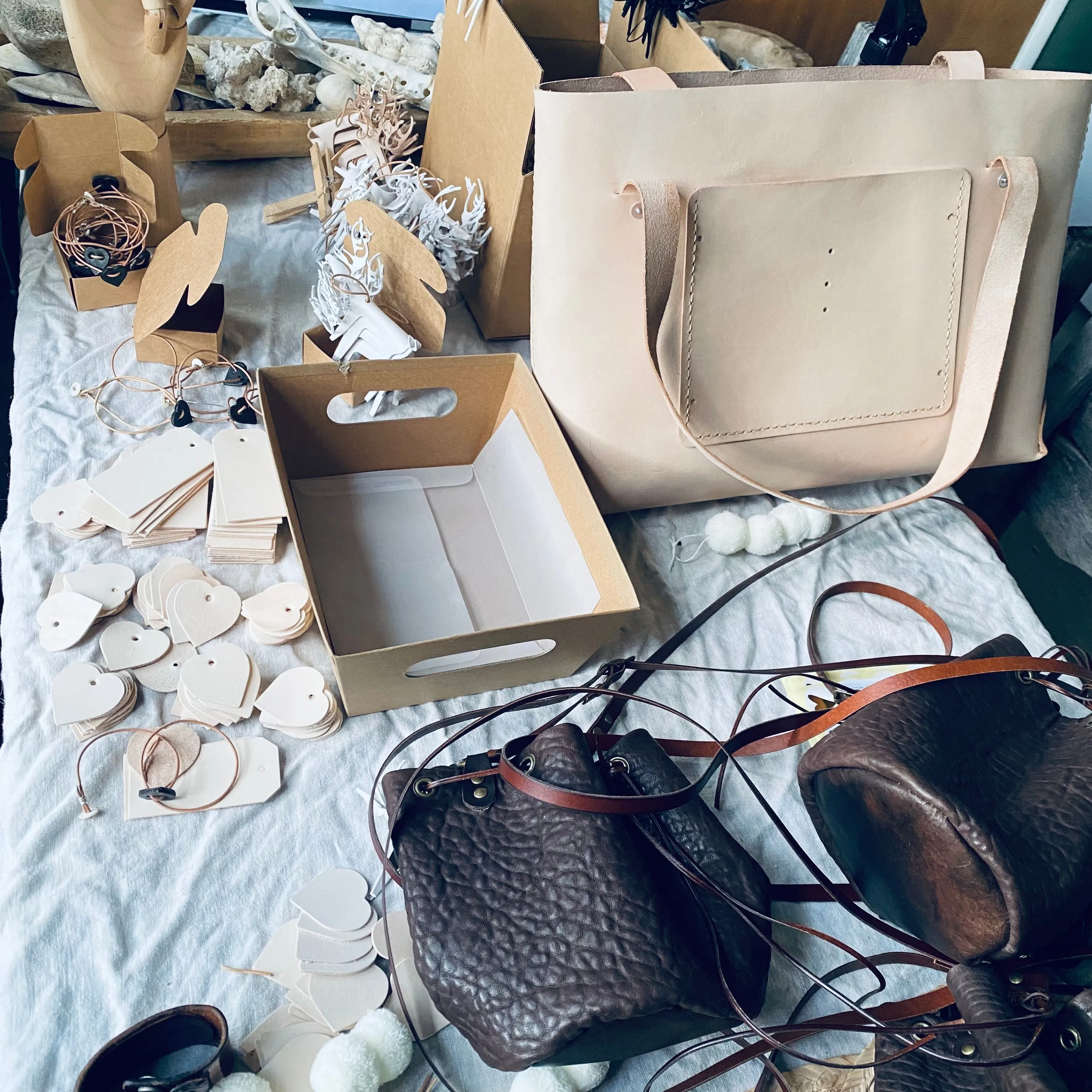 Bucket leather Bag
