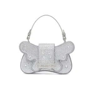 Butterfly Manor Butterfly Dream Series Butterfly Mini Bag In Silver