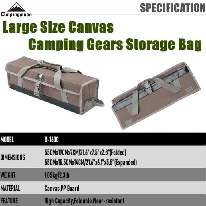 Campingmoon Outdoor Multi-functional Oxford Collapsible Bag - Large