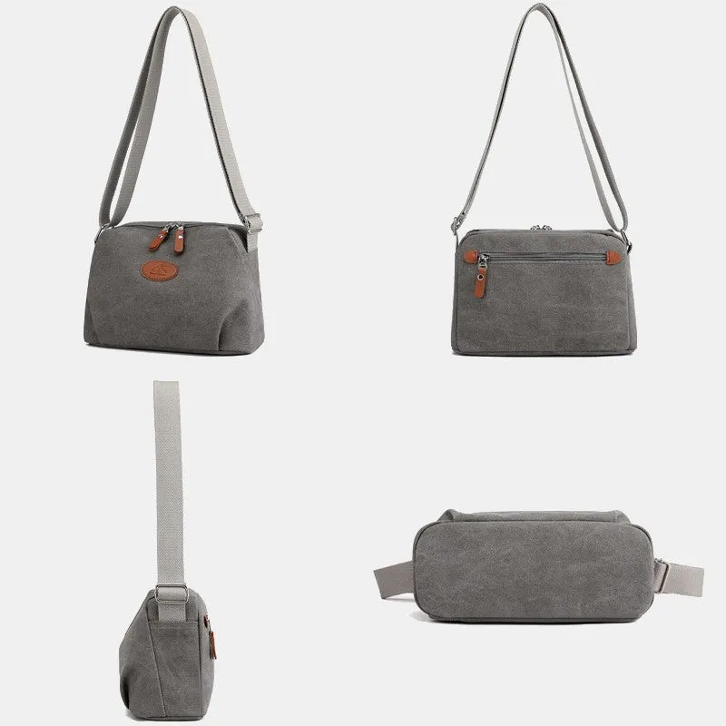 Canvas Crossbody Bag for Women Lightweight Small Shoulder Purse