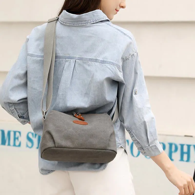 Canvas Crossbody Bag for Women Lightweight Small Shoulder Purse
