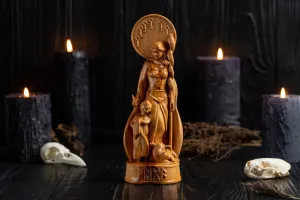 Carved Frigg Statue