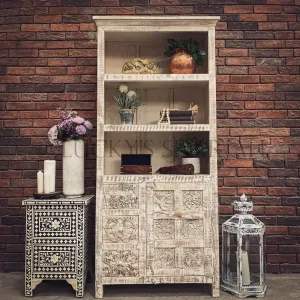 Carved Print bookshelf