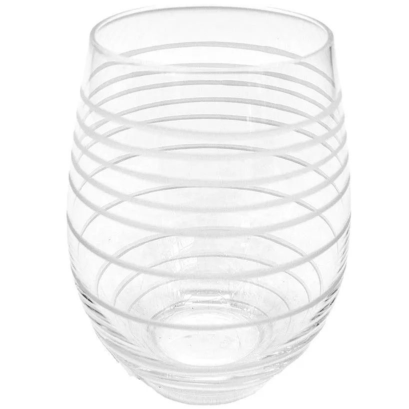 CARVED  WATER GLASS 500ML 10x10x13cm