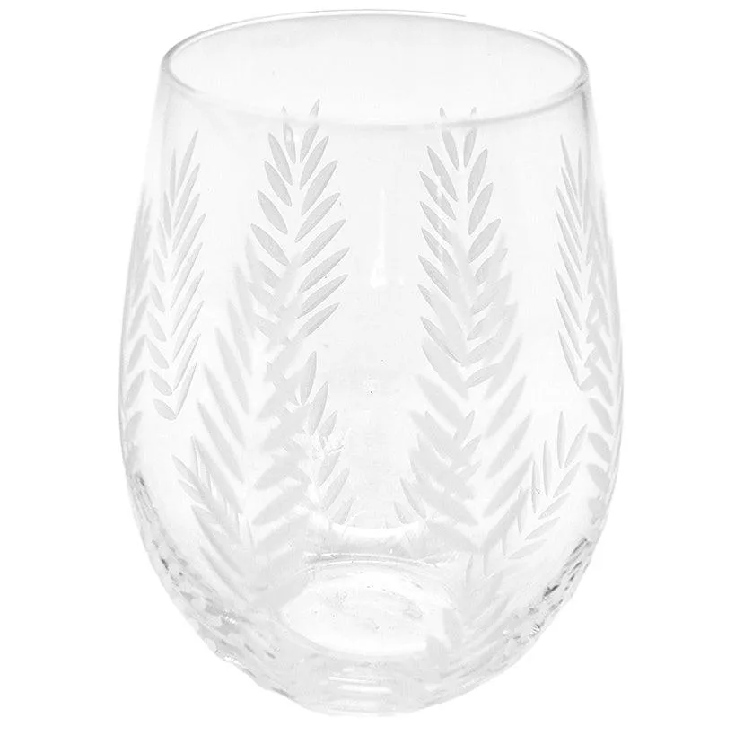 CARVED  WATER GLASS 500ML 10x10x13cm
