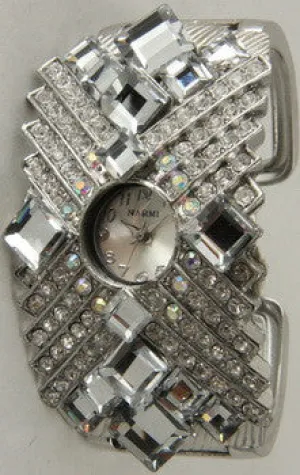CHT218 - Crystal Baguette, Pewter