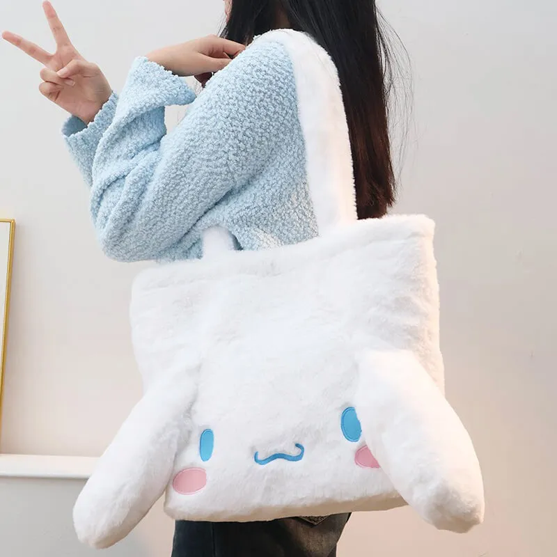 Cinnamoroll Face Large Capacity Plushie Tote