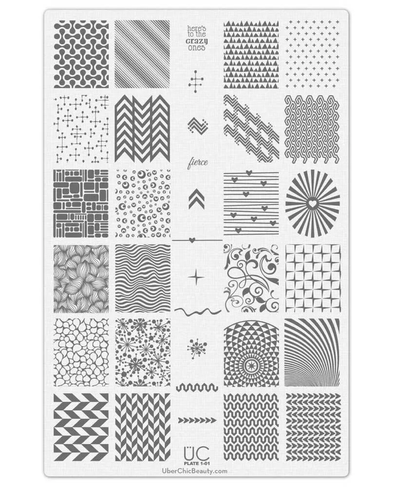 Collection 1 - Uber Chic Stamping Plates