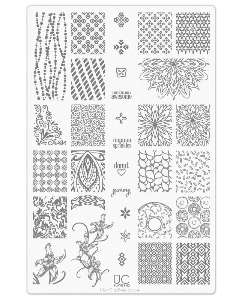 Collection 8 - Uber Chic Stamping Plates