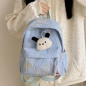 College Students Bag Girls Travel Backpack Girly Simplicity All-Matching and Lightweight Backpack Fashion Spring Outing Backpack