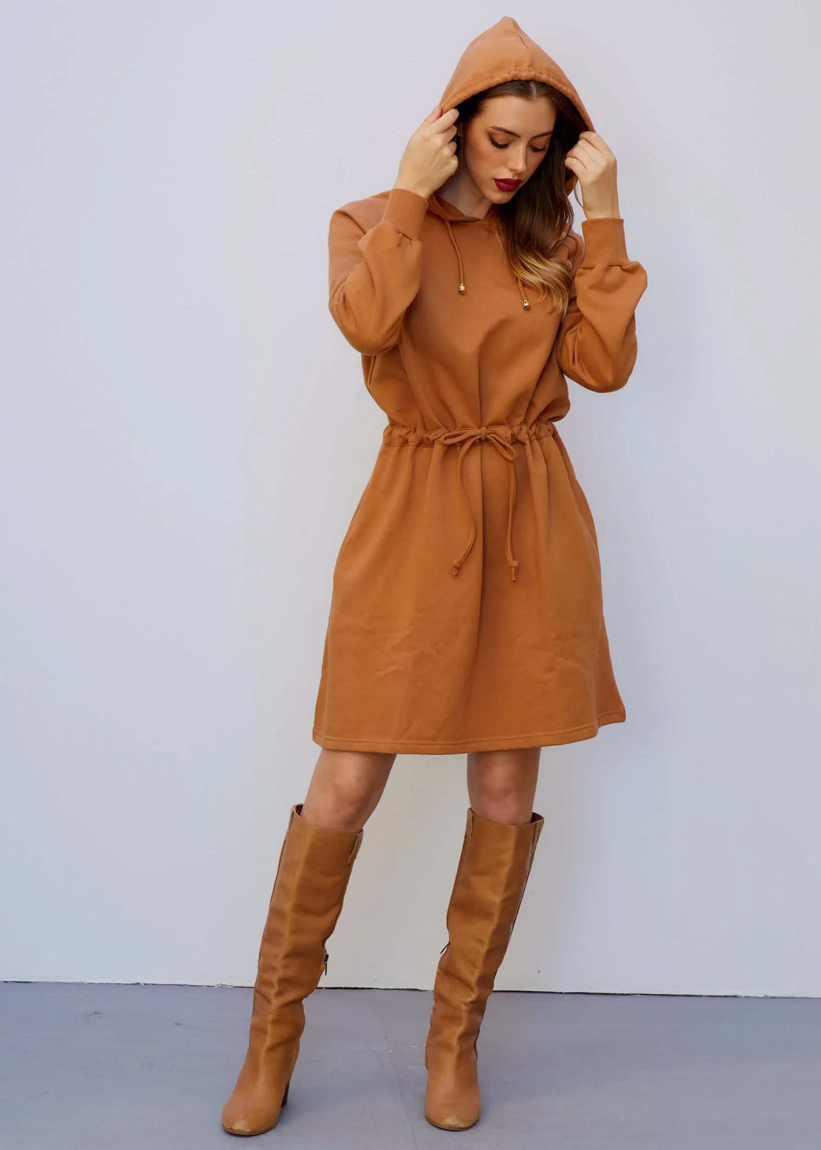 Comfort Chic Hooded Dress