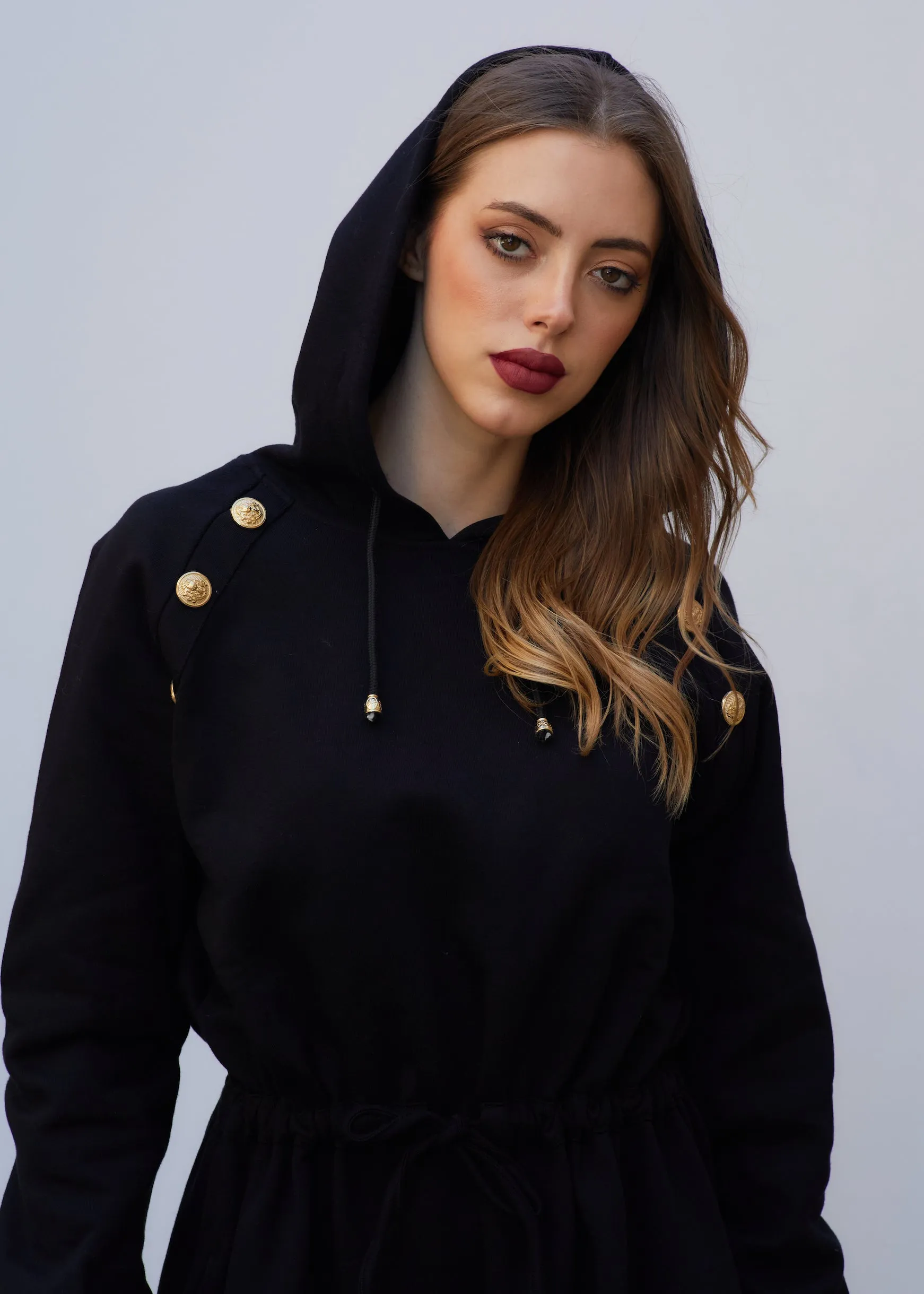 Comfort Chic Hooded Dress