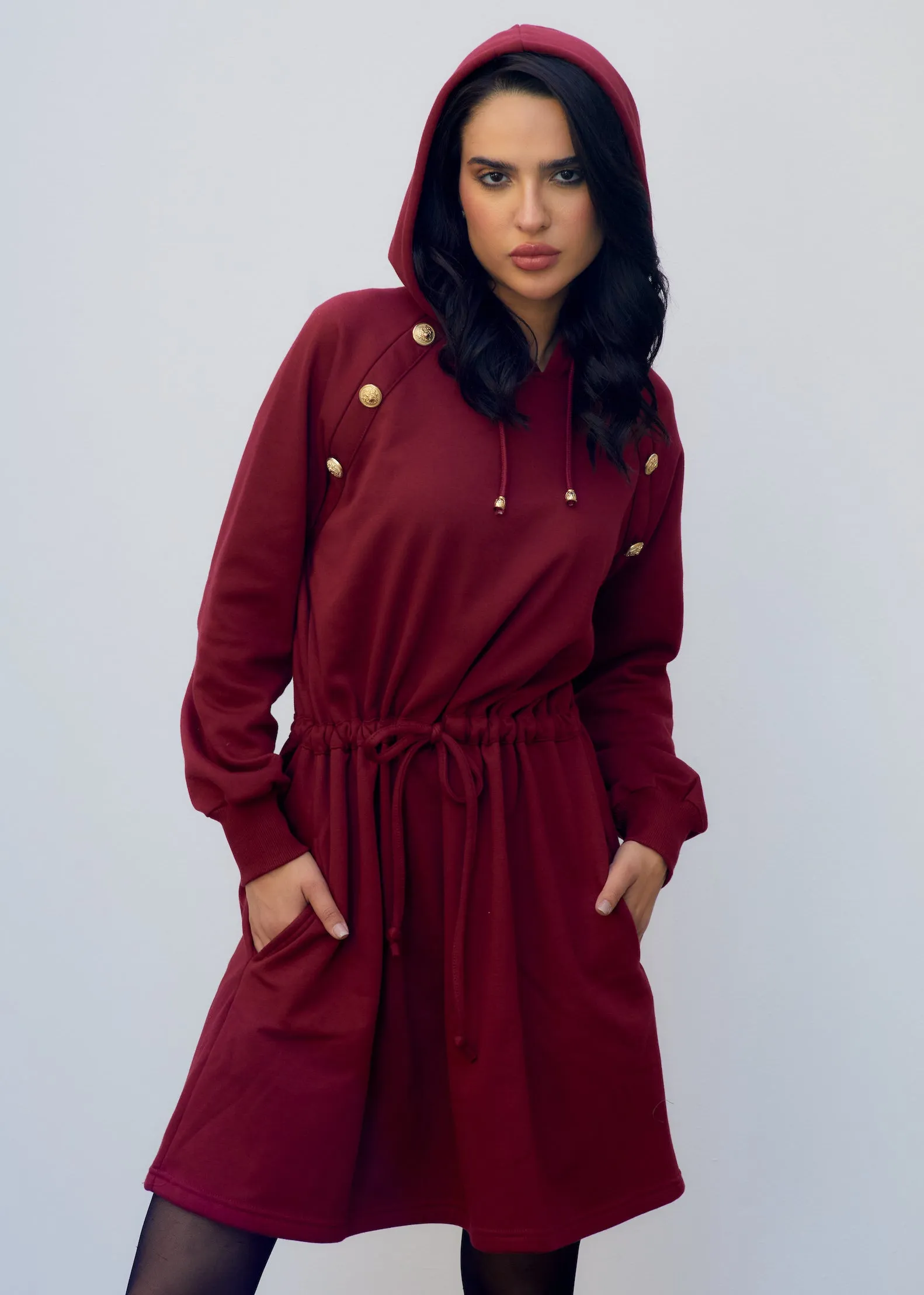Comfort Chic Hooded Dress